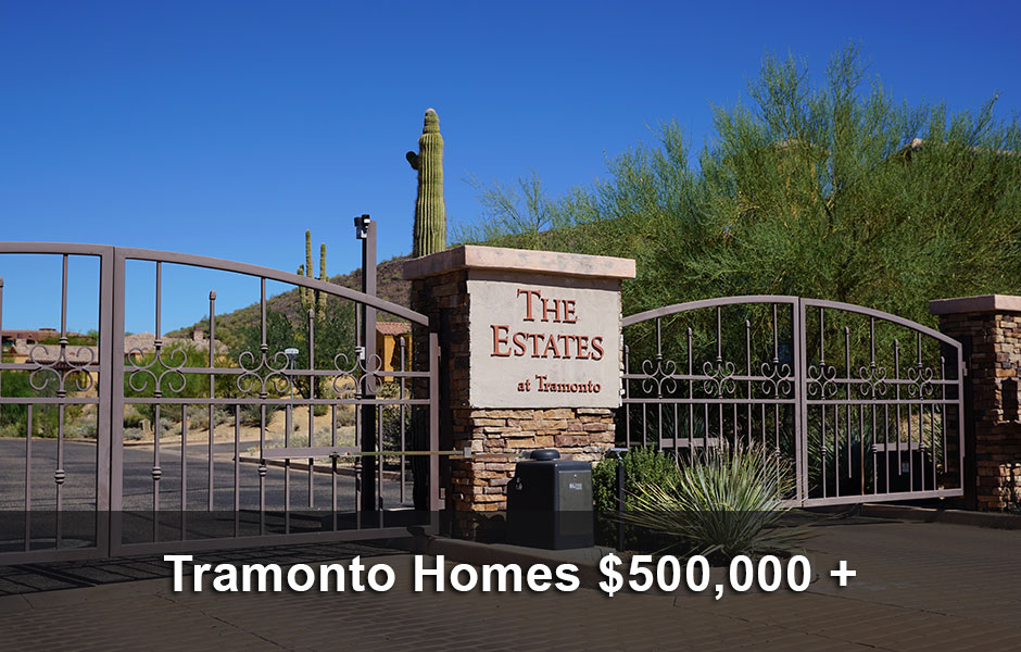 Tramonto Homes $500,000 plus